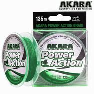 Купить Плетёный шнур Akara Power Action X-4 135м 0.10мм - Green в Минске, Беларуси! Топовая цена, скидки, доставка. Rybalkashop.by