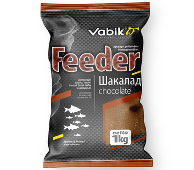 Купить Прикормка Vabik Feeder 1кг - Шоколад в Минске, Беларуси! Топовая цена, скидки, доставка. Rybalkashop.by