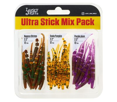 Купить Слаги съедобные Lucky John Pro Series Ultra Stick Mix Pack 2.2" - MIX1 в Минске, Беларуси! Топовая цена, скидки, доставка. Rybalkashop.by
