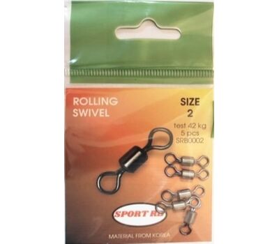 Купить Вертлюг Sport RB Rolling Swivel №3/39кг в Минске, Беларуси! Топовая цена, скидки, доставка. Rybalkashop.by