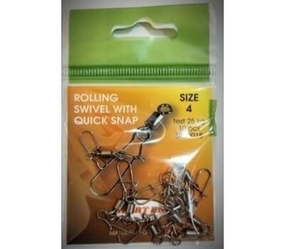 Купить Вертлюг с застежкой Sport RB Rolling Swivel With Quick Snap №7/15кг в Минске, Беларуси! Топовая цена, скидки, доставка. Rybalkashop.by