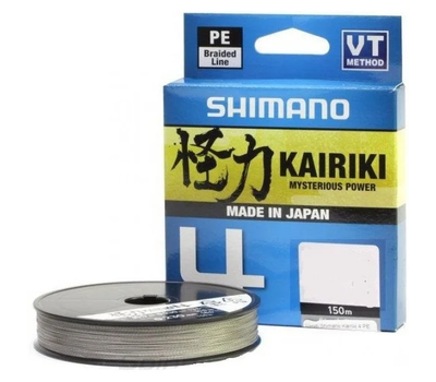 Купить Шнур плетеный Shimano Kairiki 4 150м 0.13мм 7.4кг - Steel Gray в Минске, Беларуси! Топовая цена, скидки, доставка. Rybalkashop.by