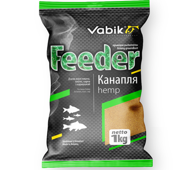 Купить Прикормка Vabik Feeder 1кг - Конопля в Минске, Беларуси! Топовая цена, скидки, доставка. Rybalkashop.by