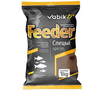 Купить Прикормка Vabik Feeder 1кг - Специи в Минске, Беларуси! Топовая цена, скидки, доставка. Rybalkashop.by