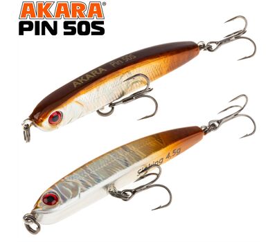 Купить Воблер Akara Pin 50S 4.5г - A206 в Минске, Беларуси! Топовая цена, скидки, доставка. Rybalkashop.by